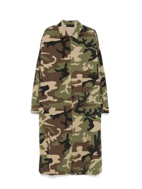 Nylon Trench Jacket (Camo)